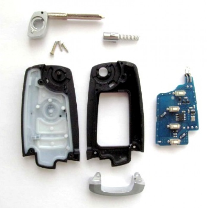 Выкидной ключ в стиле БМВ для автомобилей с ПДУ (Ключи Lada) (код 4010)