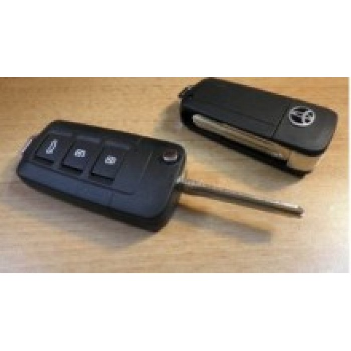 Корпус выкидного ключа зажигания для TOYOTA, 3 кнопки, стиль CAMRY (toy43) (Ключи Toyota) (код 505)