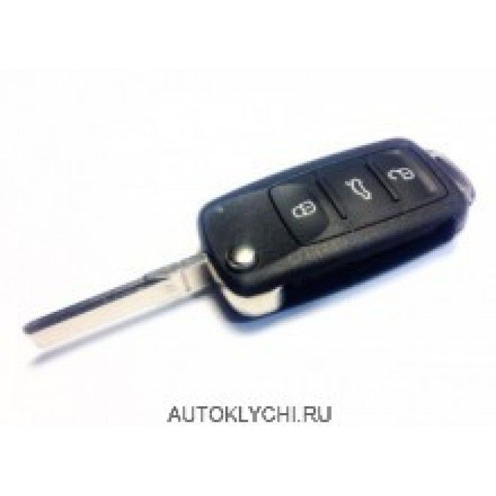 Audi выкидной HU66 ID48A2 433МГц 3кнопки 4E0837220D (Ключи Audi) (код 2961)