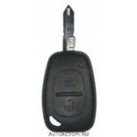 Рено Клио Трафик Мастер (Renault Clio Trafic Master) 2 кнопки корпус чип ключа