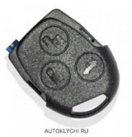 Дистанционный пульт брелок Форд Fiesta три кнопки с чипом 4D-63 (6F-63)