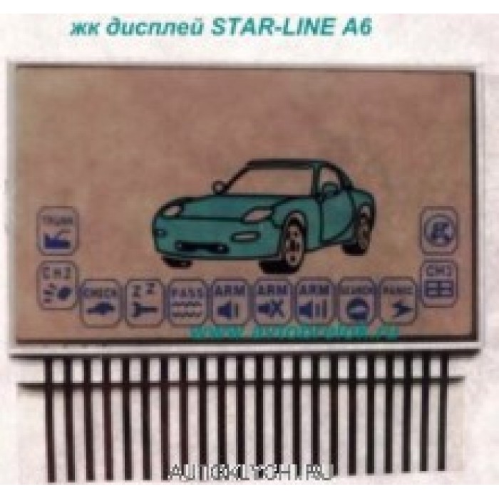 A6 жк-дисплей для Старлайн (Брелки для сигнализаций Star Line - Старлайн) (код 2385)