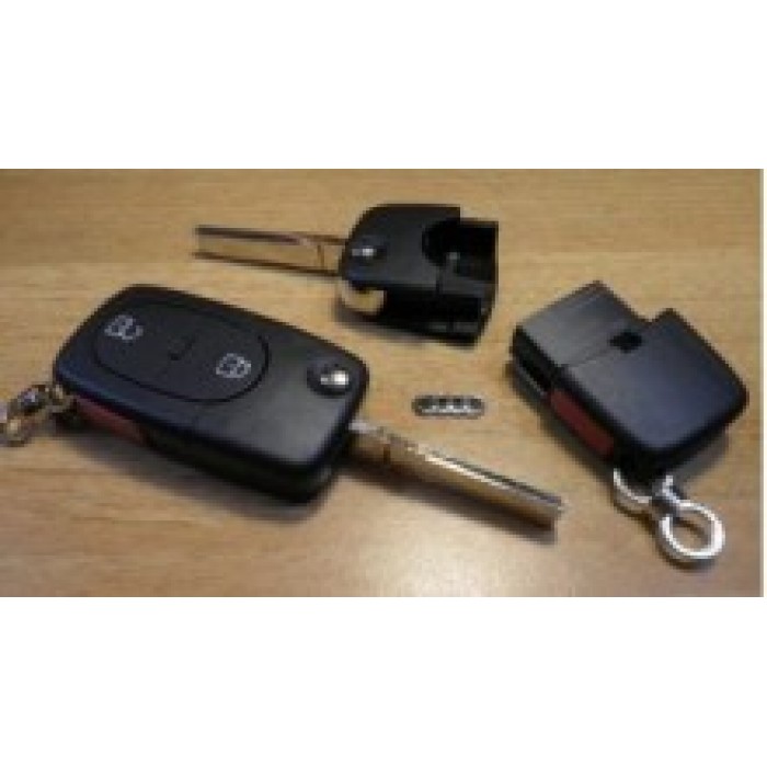 Корпус выкидного ключа для AUDI, 2+1 кнопки (Ключи Audi) (код 672)