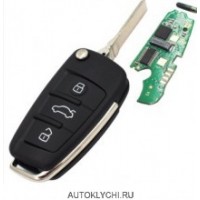 Audi Q7 A6 ключ выкидной 3 кнопки 4F0 837 220AF 433Mhz для европейских моделей