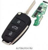 Audi Q7 A6 ключ выкидной три кнопки 4F0 837 220R 868Mhz для европейских моделей