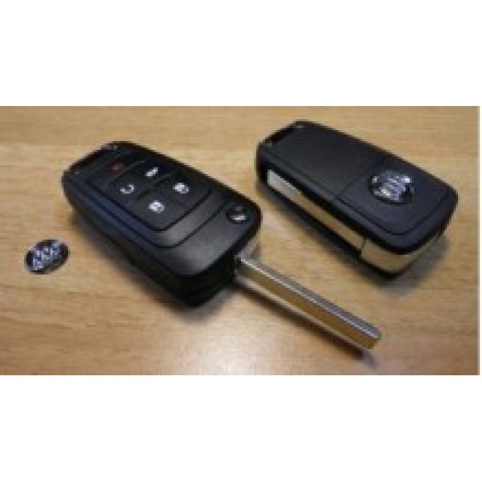 Корпус выкидного ключа зажигания для BUICK, 5 кнопок (Тип2) (Ключи Buick) (код 688)