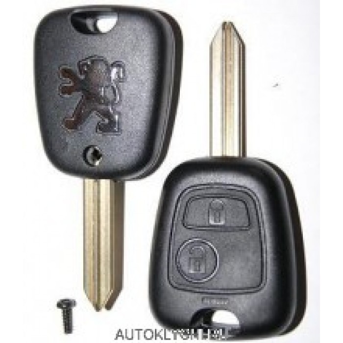 Корпус ключа PEUGEOT, 2 кнопки (Ключи Peugeot) (код 408)