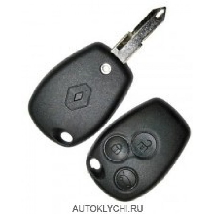 Корпус ключа зажигания для RENAULT, 3 кнопки (Ключи Renault) (код 433)