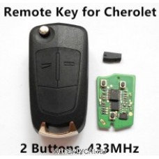 Выкидной ключ 433 МГц для Chevrolet Captiva 2 кнопки