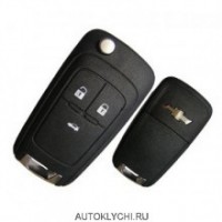 Ключ Chevrolet Orlando выкидной 3 кнопки, европейский 433Мгц (чип ключ chevrolet Orlando ID46) п.н 13504195
