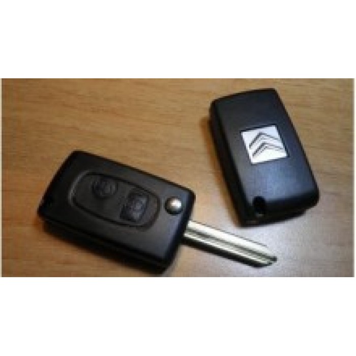 Корпус выкидного ключа для CITROEN, 2 кнопки (Ключи Citroen) (код 723)