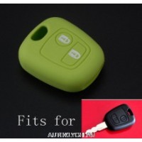 Силиконовый чехол для ключа зажигания Citroen / Peugeot 2 кнопки зеленый