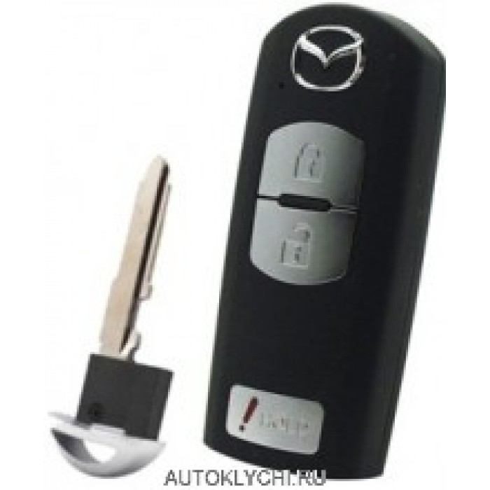 Смарт ключ Мазда CX5 три кнопки, европейский 433Мгц (Ключи Mazda) (код 2520)