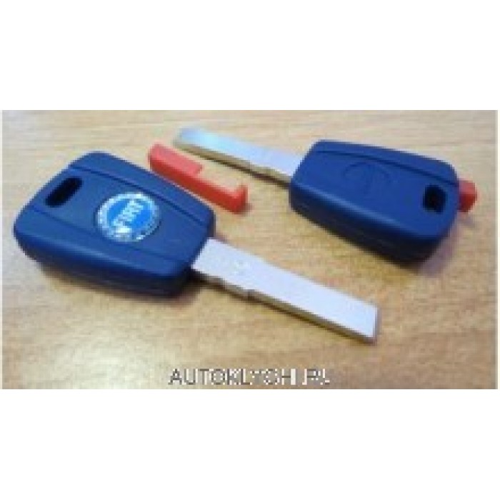 Заготовка ключа зажигания для Фиат, с местом под чип, SIP22 (Тип2) (Ключи Fiat) (код 1446)
