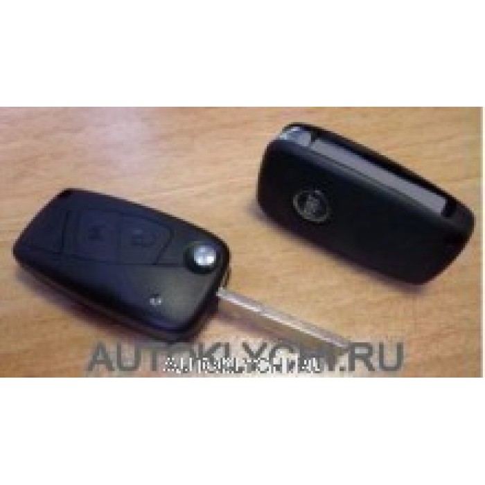 Корпус выкидного ключа для FIAT, 2 кнопки Черный (SIP22) (Ключи Fiat) (код 144)