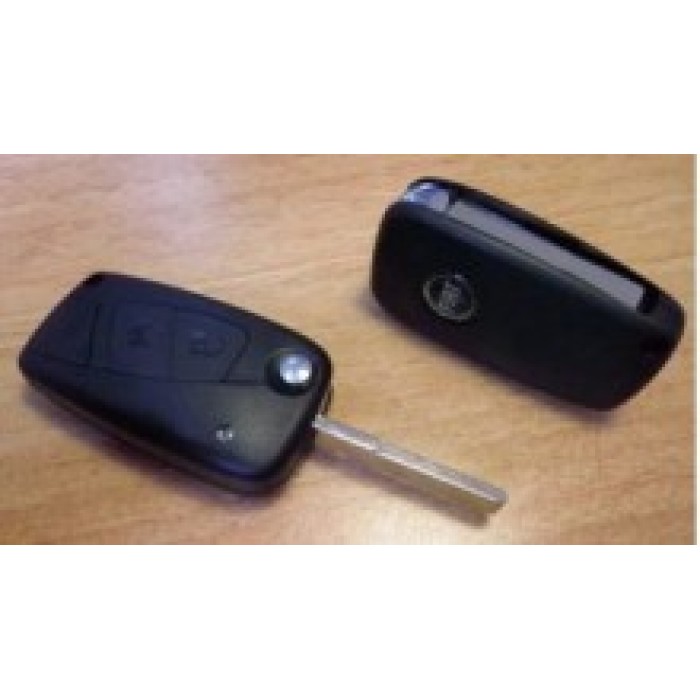Корпус выкидного ключа для FIAT, 2 кнопки Черный (SIP22) (Ключи Fiat) (код 623)