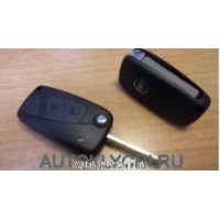 Корпус выкидного ключа для FIAT, 3 кнопки, Черный (SIP22)