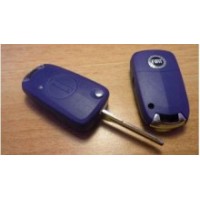 Корпус выкидного ключа для FIAT, 1 торцевая кнопка, Синий (GT15R)
