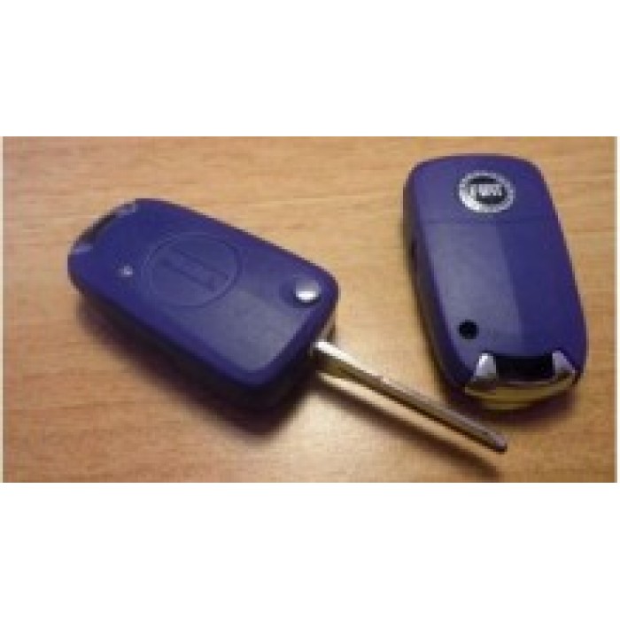 Корпус выкидного ключа для FIAT, 1 торцевая кнопка, Синий (GT15R) (Ключи Fiat) (код 584)