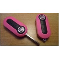 Корпус выкидного ключа для FIAT, 3 кнопки (Розовый)