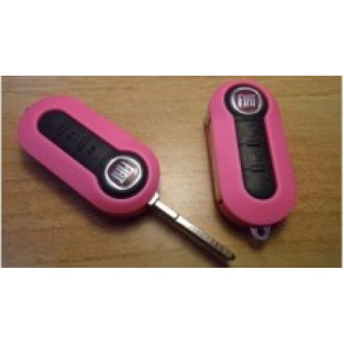 Корпус выкидного ключа для FIAT, 3 кнопки (Розовый) (Выкидные ключи) (код 615)