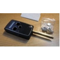 Корпус выкидного ключа зажигания для TOYOTA, 3 кнопки, металлическая панель (toy43)