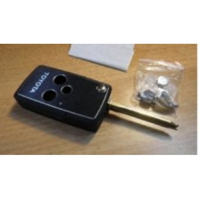 Корпус выкидного ключа зажигания для TOYOTA, 3 кнопки, металлическая панель (toy43) (Ключи Toyota) (код 510)