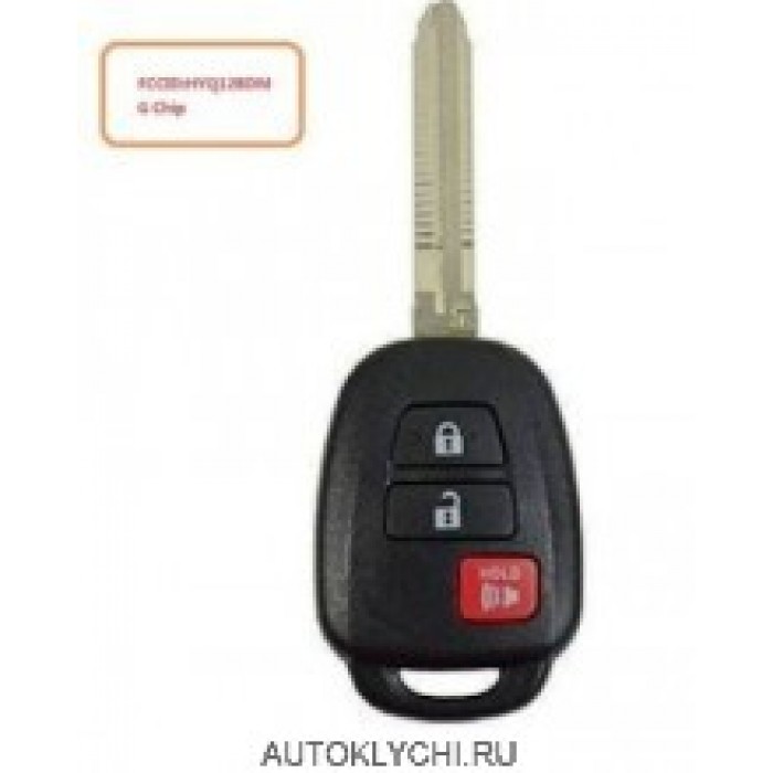 Дистанционный ключ G Chip для Toyota 2012-2013 Toyota Prius C FCCID: HYQ12BDM 314.2 мГц (Ключи Toyota) (код 2807)