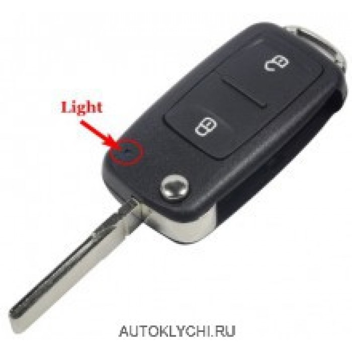 Корпус ключа выкидной Volkswagen Amarok Фольксваген Амарок 2 Skoda (Ключи Volkswagen) (код 2462)