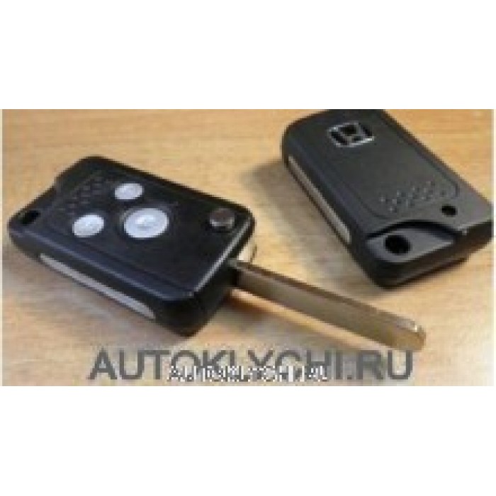 Корпус выкидного ключа зажигания для HONDA, 3 кнопки, новой формы (Ключи Honda) (код 204)