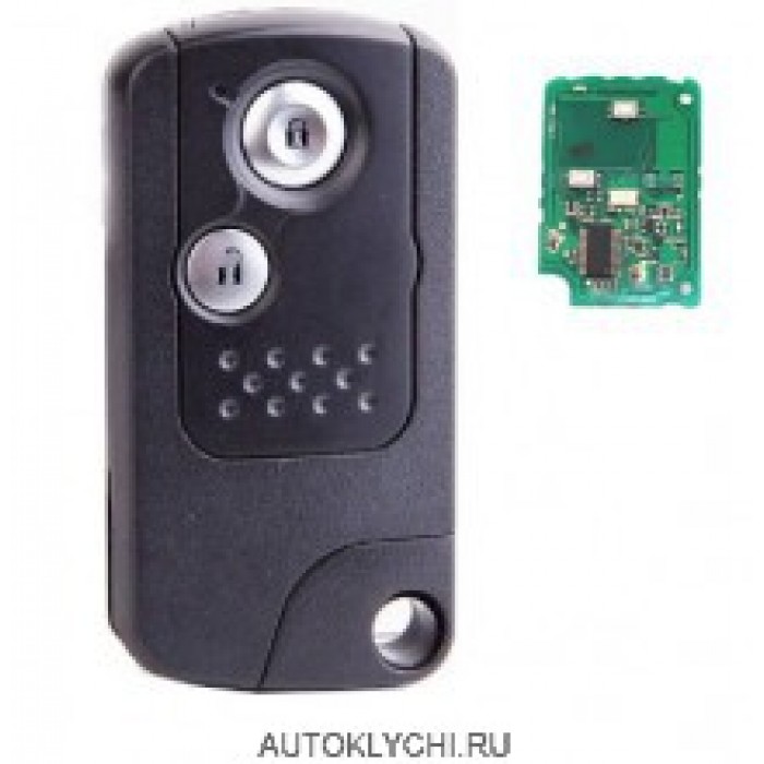 Ключ 433 МГц с Чипом ID46 для Honda Accord CRV CR-V, HLIK-3T на 2 кнопки (Ключи Honda) (код 2731)