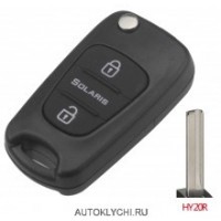 Выкидной ключ зажигания Hyundai - Корпус дистанционного авто ключа Solaris