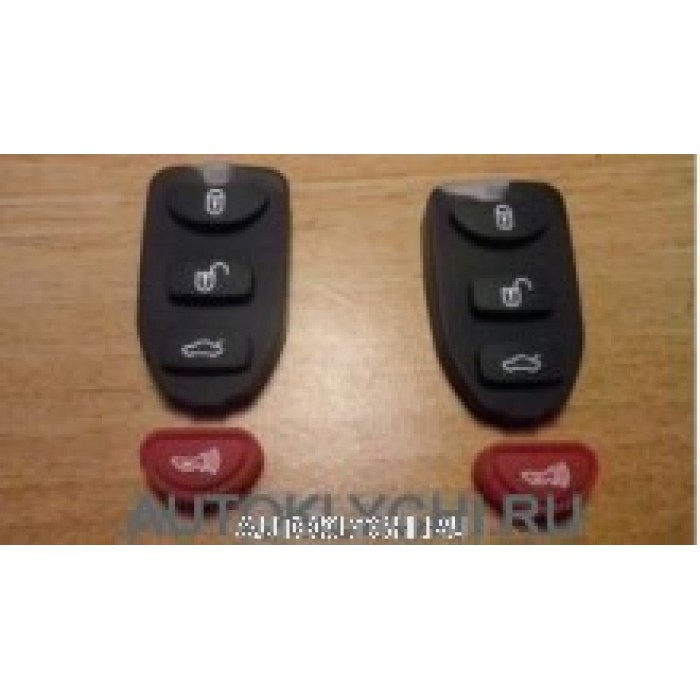 Кнопки для ремоута HYUNDAI TUCSON, 3 + 1 кнопка "паника" (Ключи Hyundai) (код 221)