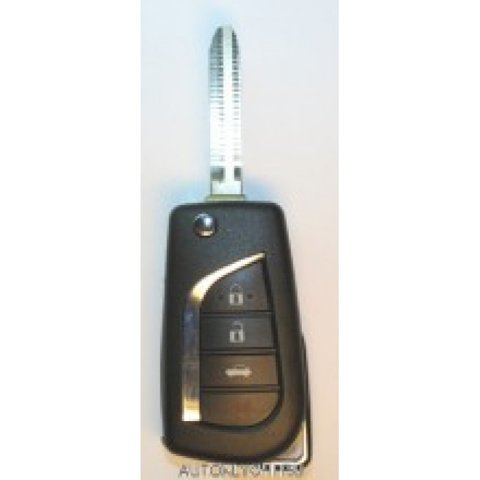 Корпус выкидного ключа зажигания для TOYOTA, 3 кнопки (Ключи Toyota) (код 2083)