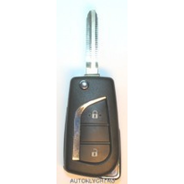 Корпус выкидного ключа зажигания для TOYOTA, 2 кнопки (Ключи Toyota) (код 2082)