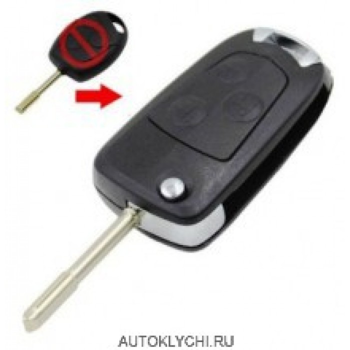 Корпус выкидного ключа для FORD MONDEO, 3 кнопки (Тип2) (Ключи Ford) (код 157)