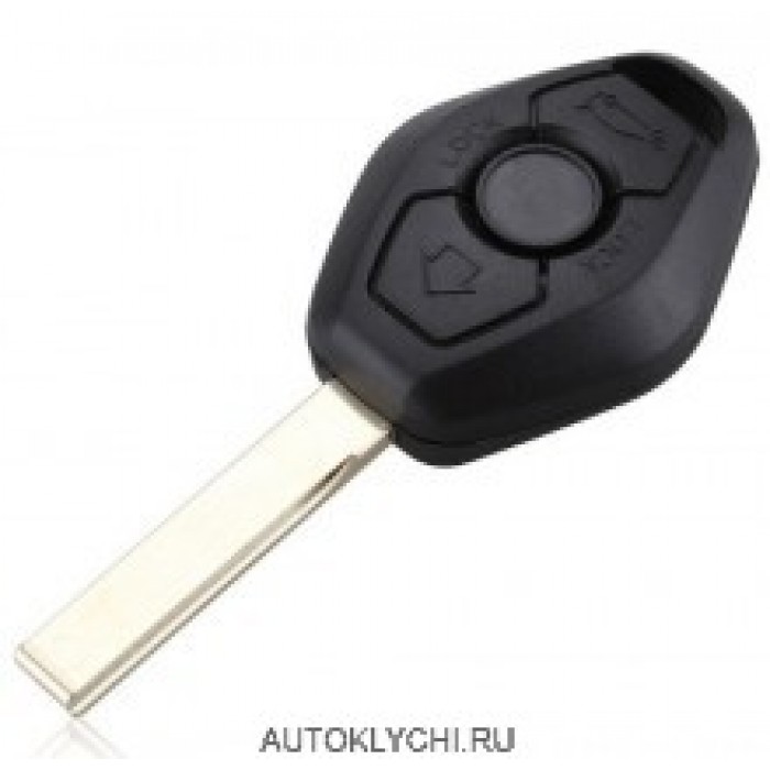 Заготовка ключа зажигания для BMW, с местом для установки трансмиттера, HU92 (Ключи BMW) (код 52)