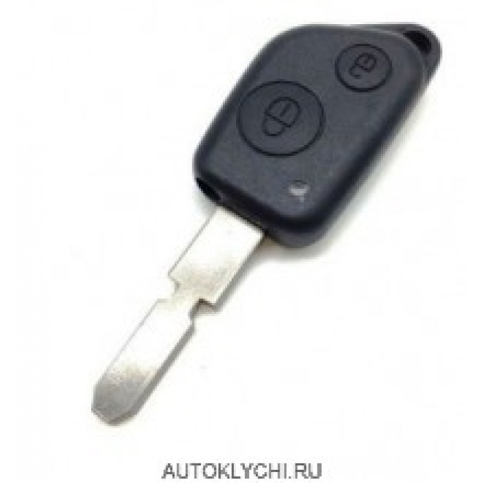 Корпус ключа 2 кнопки для Peugeot 106 206 306 406 (Ключи Peugeot) (код 3012)