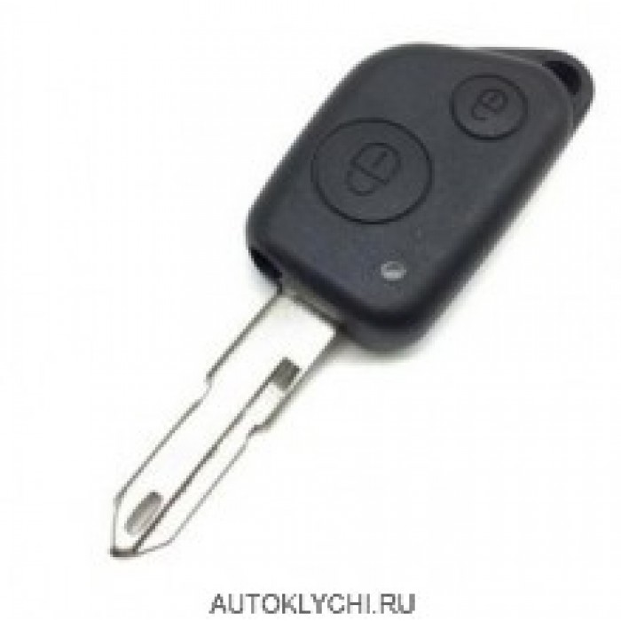 Корпус заготовка на 2 кнопки дистанционного ключа для Peugeot 106 206 306 406 (Ключи Peugeot) (код 3011)