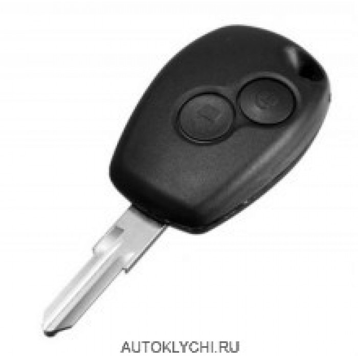 Корпус чип ключа рено Логан 2 RENAULT LOGAN 2 кнопки лезвие VAC102 (Ключи Renault) (код 2361)
