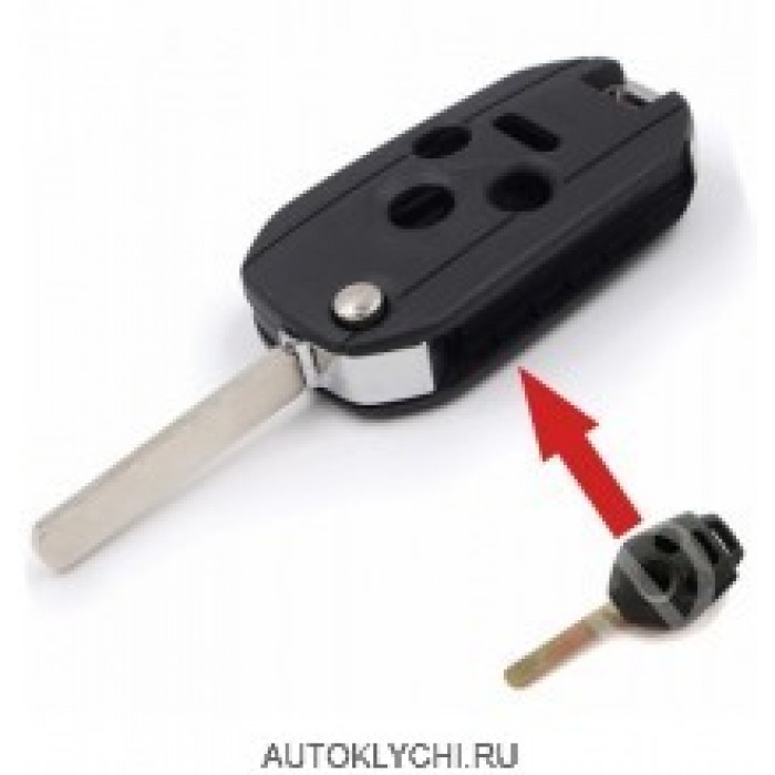 Корпус выкидного ключа 3 + 1 Кнопка для Subaru Legacy Outback (Ключи Suzuki) (код 3047)