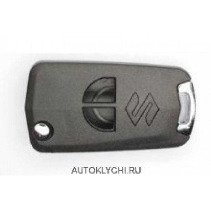 Корпус выкидного ключа Suzuki Swift SX4 для тюнинга 2 кнопки, лезвие HU133R (Ключи Suzuki) (код 1370)