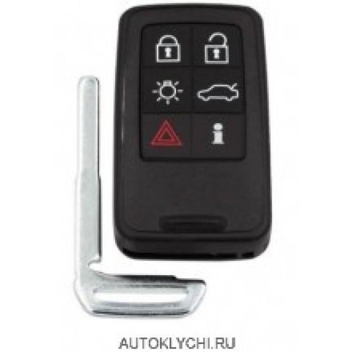 Корпус смарт ключа 6 кнопок для Volvo XC70 S80 S60 V40 V70 XC60 (Ключи Volvo) (код 2806)