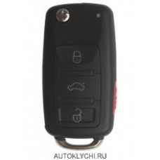 Дистанционный ключ VW Touareg 433 мГц с ID46 чип 3 + 1 Кнопки 300 959 753 А. А. лезвие HU66