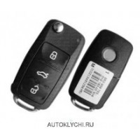 Дистанционный ключ VW три кнопки. ID48 433MHz номер 5K0 837 202 AJ