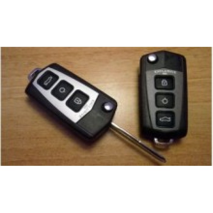 Корпус выкидного ключа для KIA, 3 + 1 кнопки (hyn7) (Ключи Kia) (код 592)