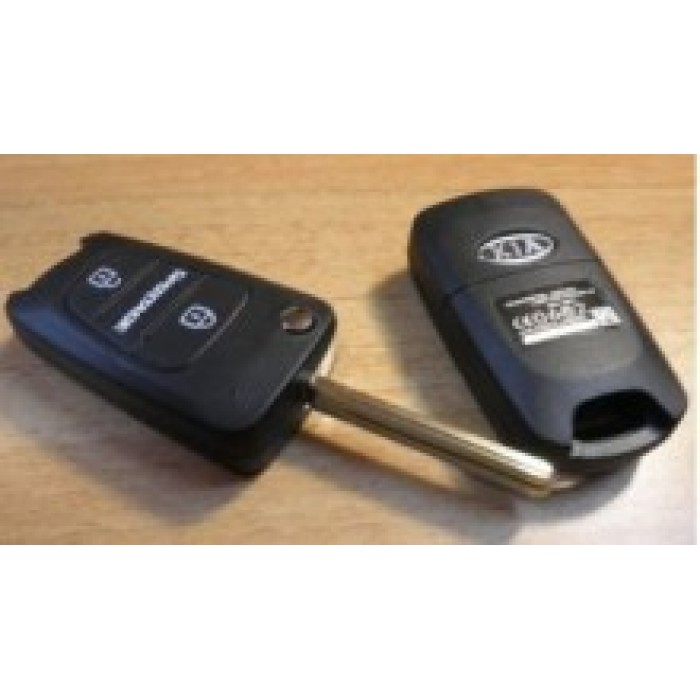 Корпус выкидного ключа для KIA SPORTAGE, 2 кнопки (toy48) (Ключи Kia) (код 728)