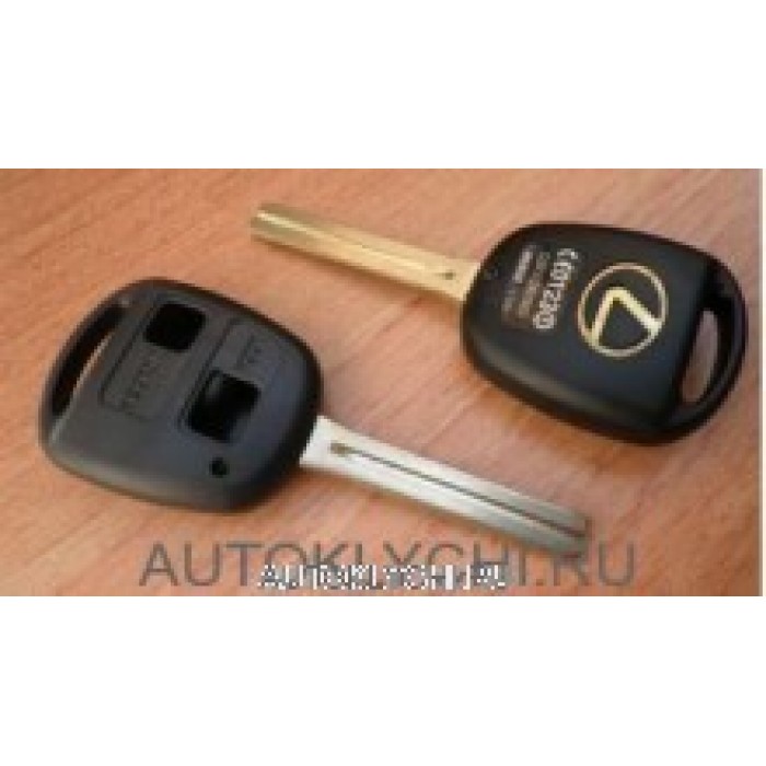 Корпус ключа зажигания для LEXUS, 2 кнопки, toy48 long (Ключи Lexus) (код 304)
