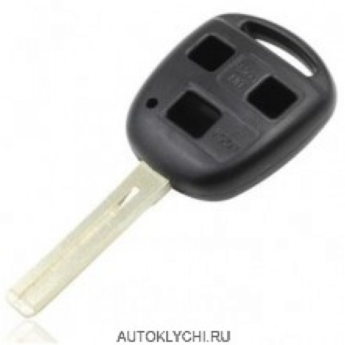Корпус ключа зажигания для LEXUS, 3 кнопки, toy48 long (Ключи Lexus) (код 290)