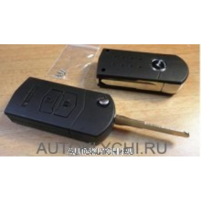 Корпус выкидного ключа зажигания для MAZDA 2 кнопки (Ключи Mazda) (код 317)
